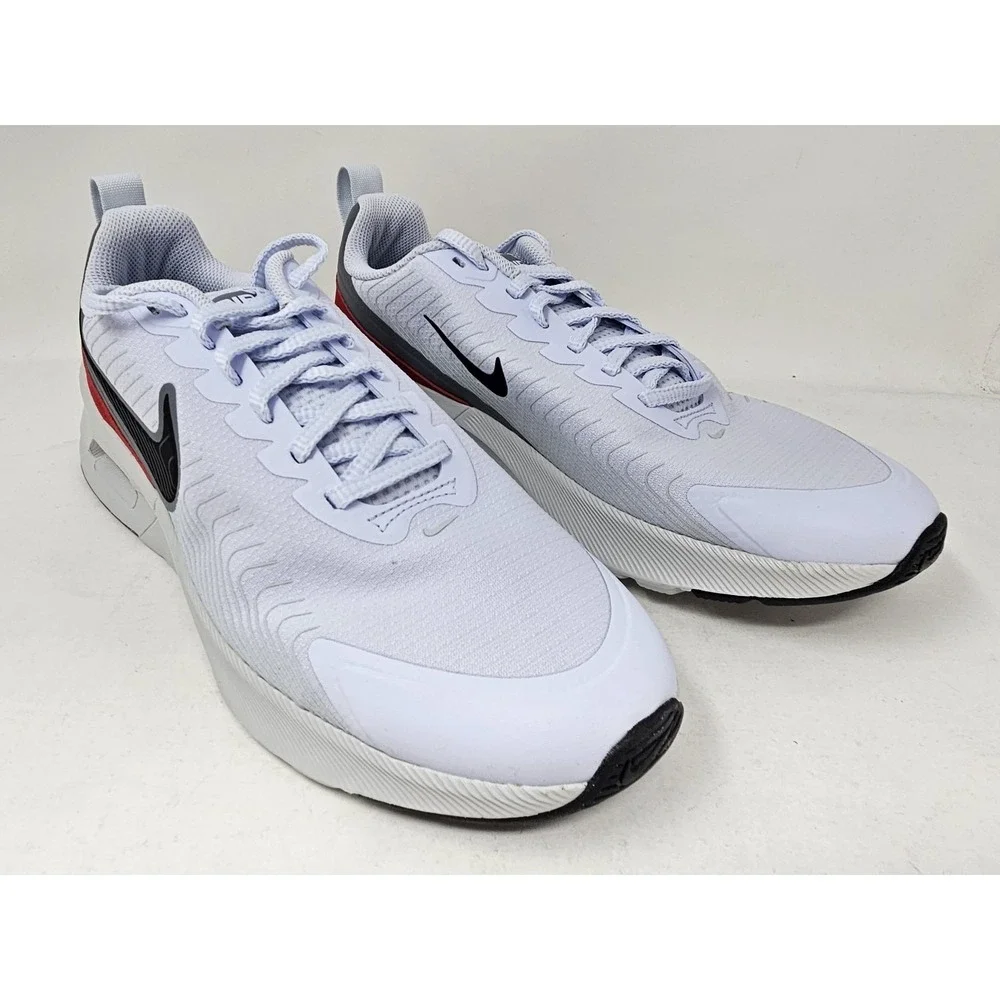 Nike Air Max Nuaxis Running Shoes FD4329-002 Men's Size 8.5M White/Gray/Red EUC!
